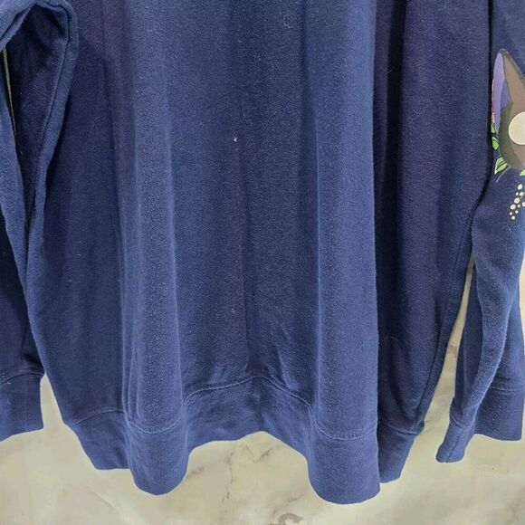 Kikis Delivery Service Sweatshirt Womens 2X Blue Pullover Studio Ghibli Gigi - Picture 7 of 11